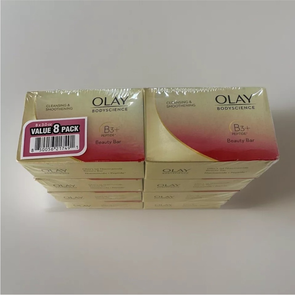 Olay Cleansing & Smoothening Bar Soap B3 and Vitamin C Niacinamide Beauty 8 pack